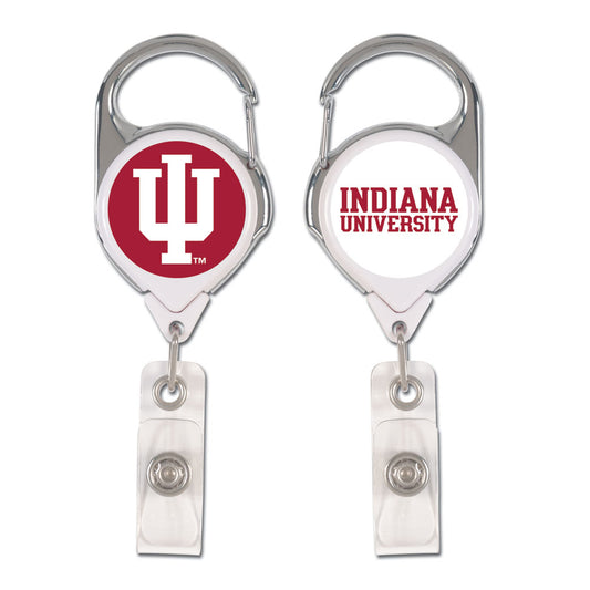 Indiana Hoosiers Badge Holder Premium Retractable - Special Order