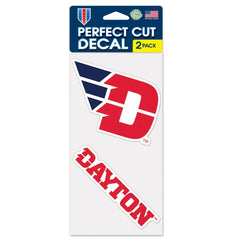 Dayton Flyers Decal 4x4 Perfect Cut Set of 2 - Special Order