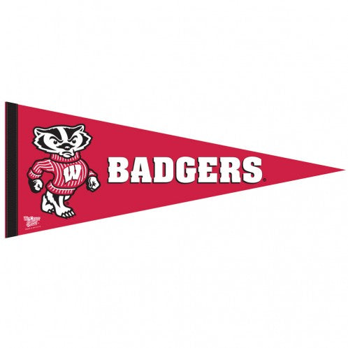 Wisconsin Badgers Pennant 12x30 Premium Style - Special Order