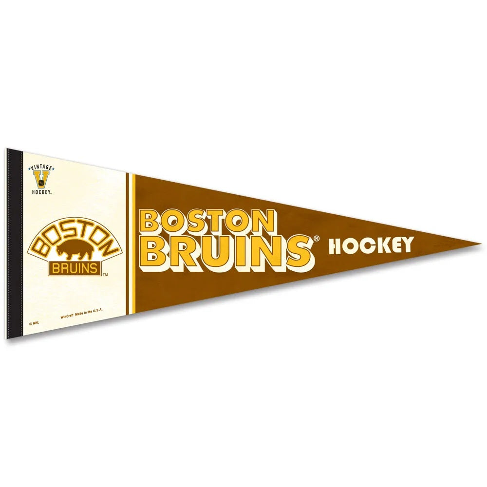 Boston Bruins Pennant 12x30 Premium Style Vintage Design