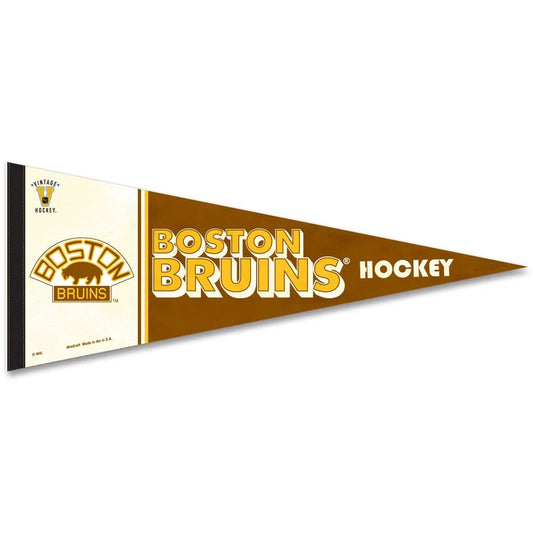 Boston Bruins Pennant 12x30 Premium Style Vintage Design
