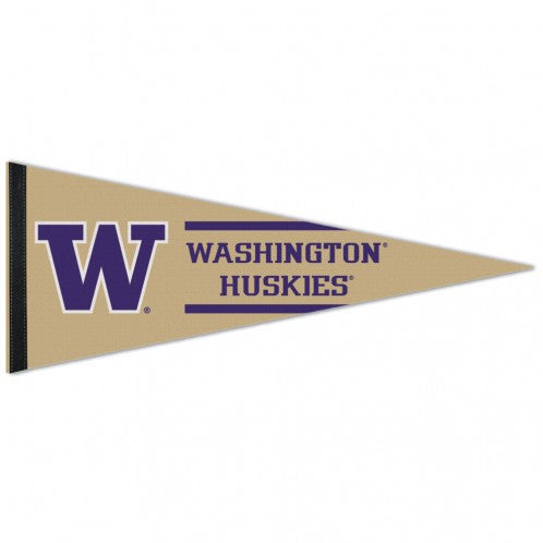 Washington Huskies Pennant 12x30 Premium Style - Special Order