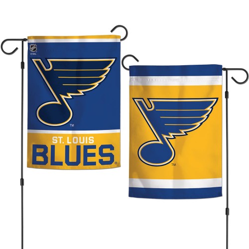 St. Louis Blues Flag 12x18 Garden Style 2 Sided - Special Order