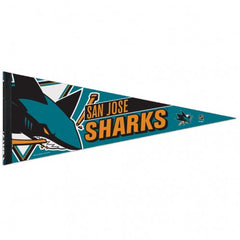 San Jose Sharks Pennant 12x30 Premium Style - Special Order
