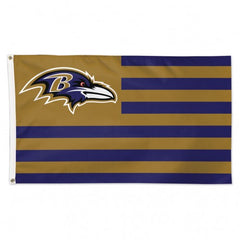 Baltimore Ravens Flag 3x5 Deluxe Americana Design - Special Order
