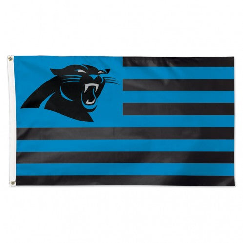 Carolina Panthers Flag 3x5 Deluxe Americana Design - Special Order