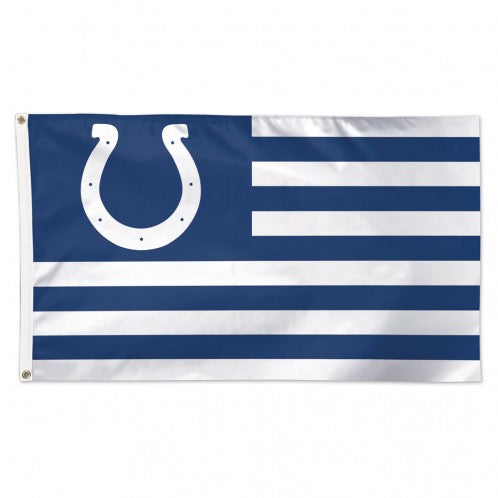 Indianapolis Colts Flag 3x5 Deluxe Americana Design - Special Order