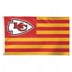 Kansas City Chiefs Flag 3x5 Deluxe Americana Design - Special Order