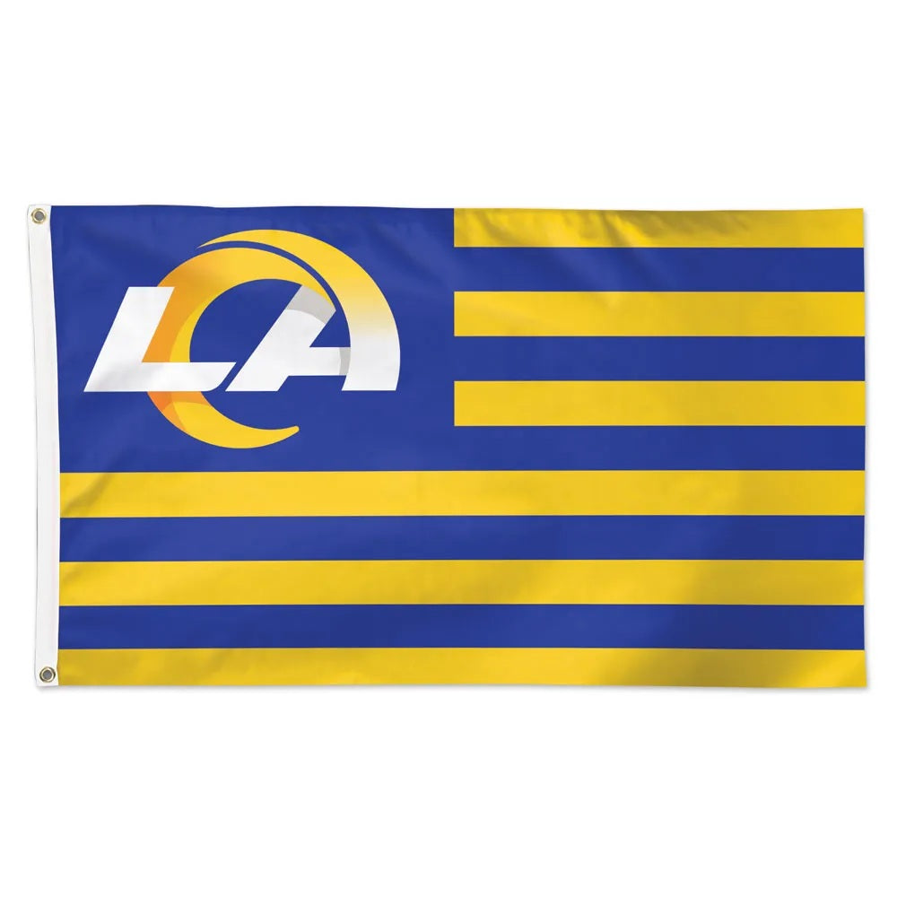 Los Angeles Rams Flag 3x5 Deluxe Americana Design - Special Order