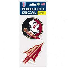 Florida State Seminoles Decal 4x4 Perfect Cut Set of 2 - Special Order