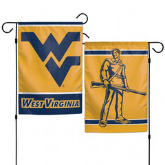 West Virginia Mountaineers Flag 12x18 Garden Style 2 Sided - Special Order
