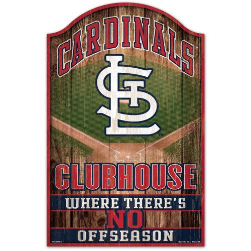 St. Louis Cardinals Sign 11x17 Wood Fan Cave Design - Special Order