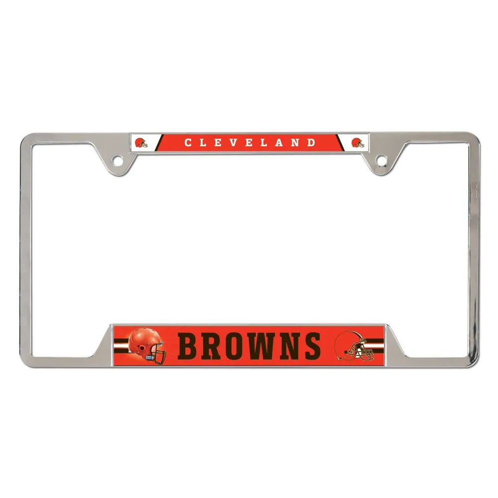 Cleveland Browns License Plate Frame Metal - Special Order