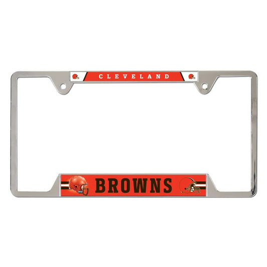 Cleveland Browns License Plate Frame Metal - Special Order