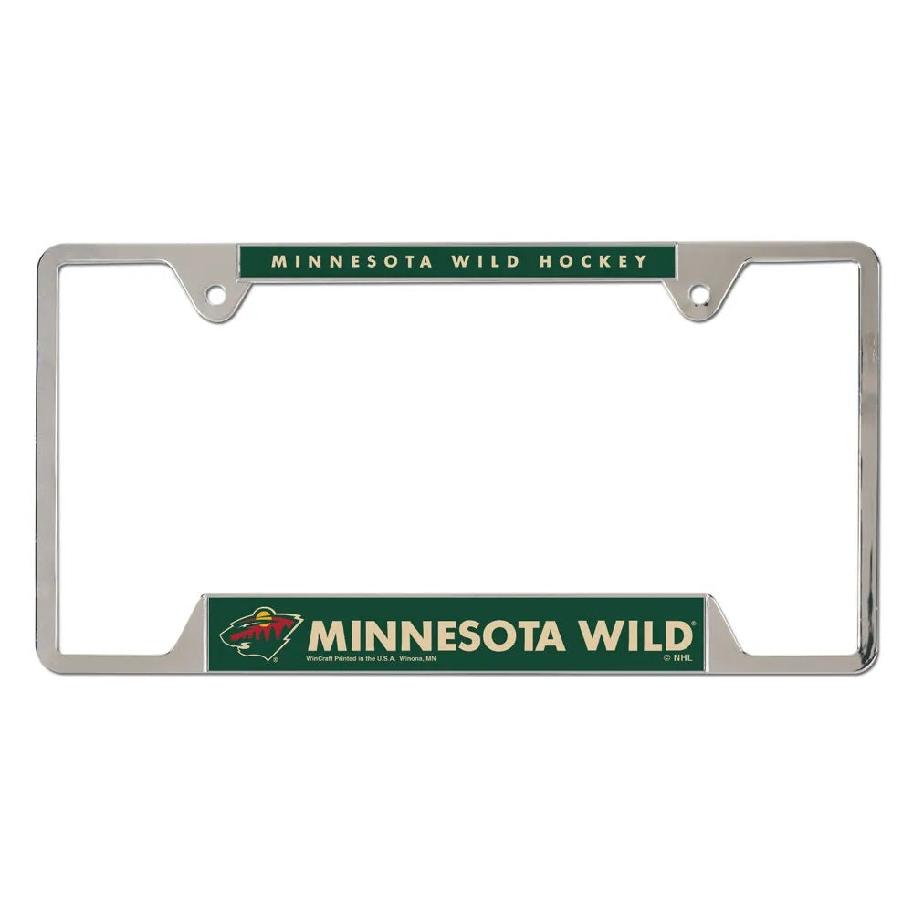 Minnesota Wild License Plate Frame Metal - Special Order