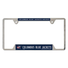 Columbus Blue Jackets License Plate Frame Metal Special Order