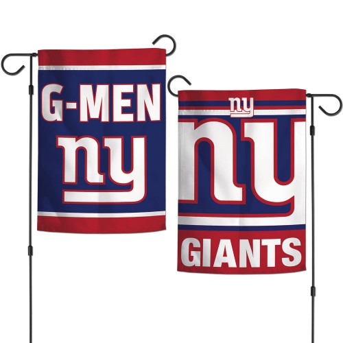 New York Giants Flag 12x18 Garden Style 2 Sided Slogan Design - Special Order