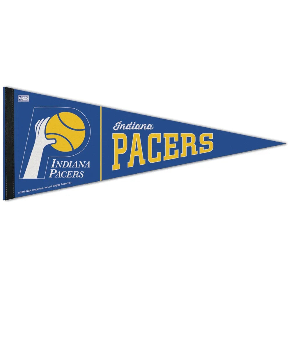 Indiana Pacers Pennant 12x30 Premium Style Hardwoods Design - Special Order