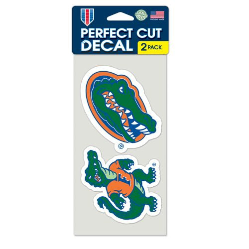 Florida Gators Decal 4x4 Perfect Cut Set of 2 - Special Order
