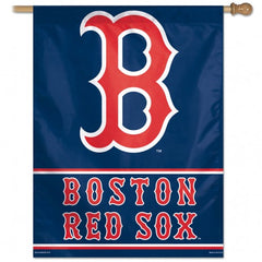 Boston Red Sox Banner 28x40 Vertical Logo Design - Special Order