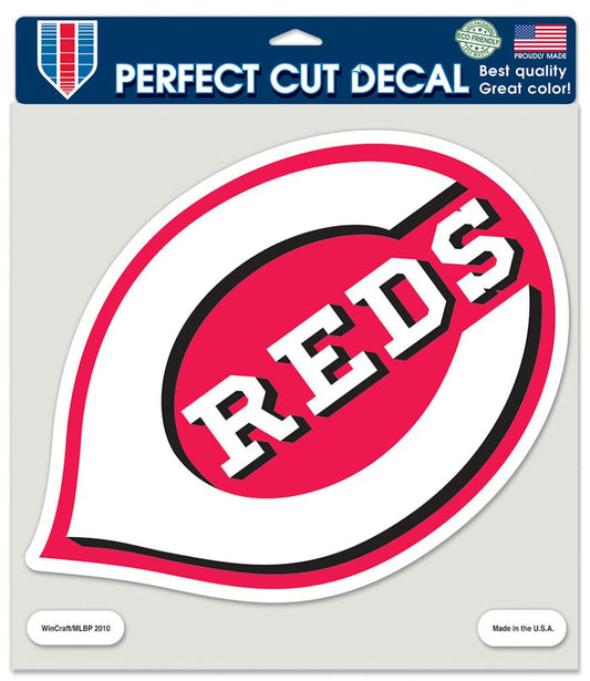 Cincinnati Reds Decal 8x8 Die Cut Color - Special Order