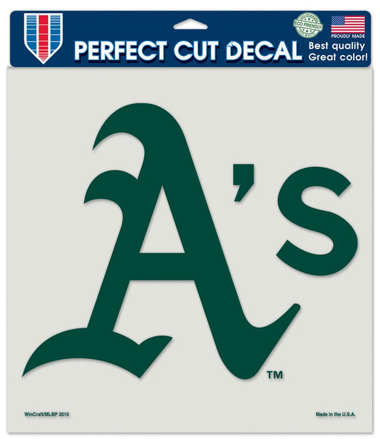 Oakland Athletics Decal 8x8 Perfect Cut Color - Special Order