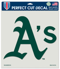Oakland Athletics Decal 8x8 Perfect Cut Color - Special Order