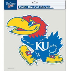 Kansas Jayhawks Decal 8x8 Die Cut Color - Special Order