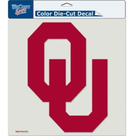 Oklahoma Sooners Decal 8x8 Die Cut Color - Special Order