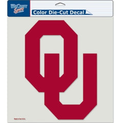 Oklahoma Sooners Decal 8x8 Die Cut Color - Special Order