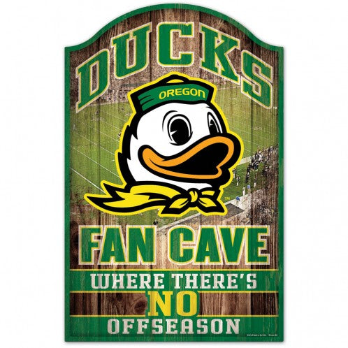 Oregon Ducks Sign 11x17 Wood Fan Cave Design - Special Order