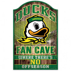 Oregon Ducks Sign 11x17 Wood Fan Cave Design - Special Order