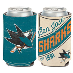San Jose Sharks Can Cooler Vintage Design Special Order