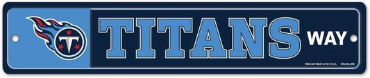 Tennessee Titans Sign 3.75x19 Plastic Street Style - Special Order