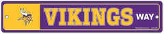 Minnesota Vikings Sign 3.75x19 Plastic Street Style - Special Order