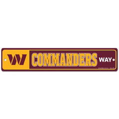Washington Commanders Sign 3.75x19 Plastic Street Style - Special Order
