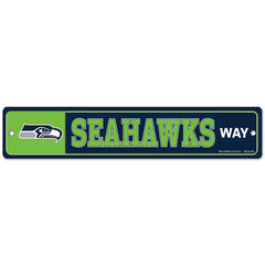 Seattle Seahawks Sign 3.75x19 Plastic Street Style - Special Order