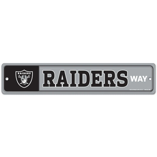 Las Vegas Raiders Sign 3.75x19 Plastic Street Style - Special Order