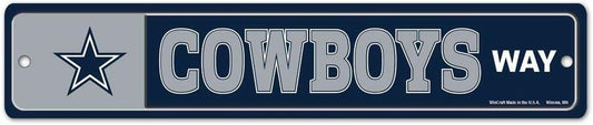 Dallas Cowboys Sign 3.75x19 Plastic Street Style - Special Order