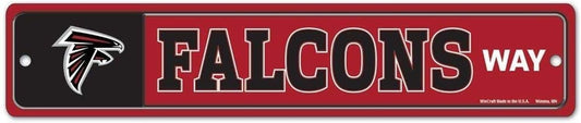 Atlanta Falcons Sign 3.75x19 Plastic Street Style - Special Order