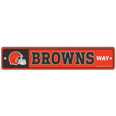 Cleveland Browns Sign 3.75x19 Plastic Street Style - Special Order