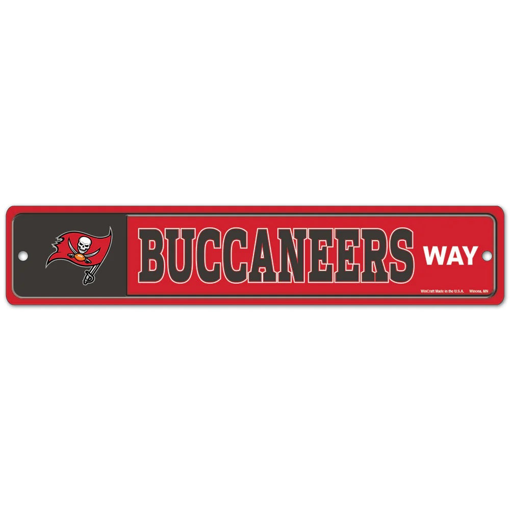 Tampa Bay Buccaneers Sign 3.75x19 Plastic Street Style - Special Order