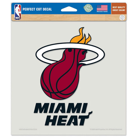 Miami Heat Decal 8x8 Die Cut Color - Special Order