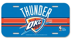Oklahoma City Thunder License Plate Plastic - Special Order