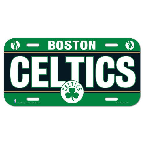 Boston Celtics License Plate Plastic