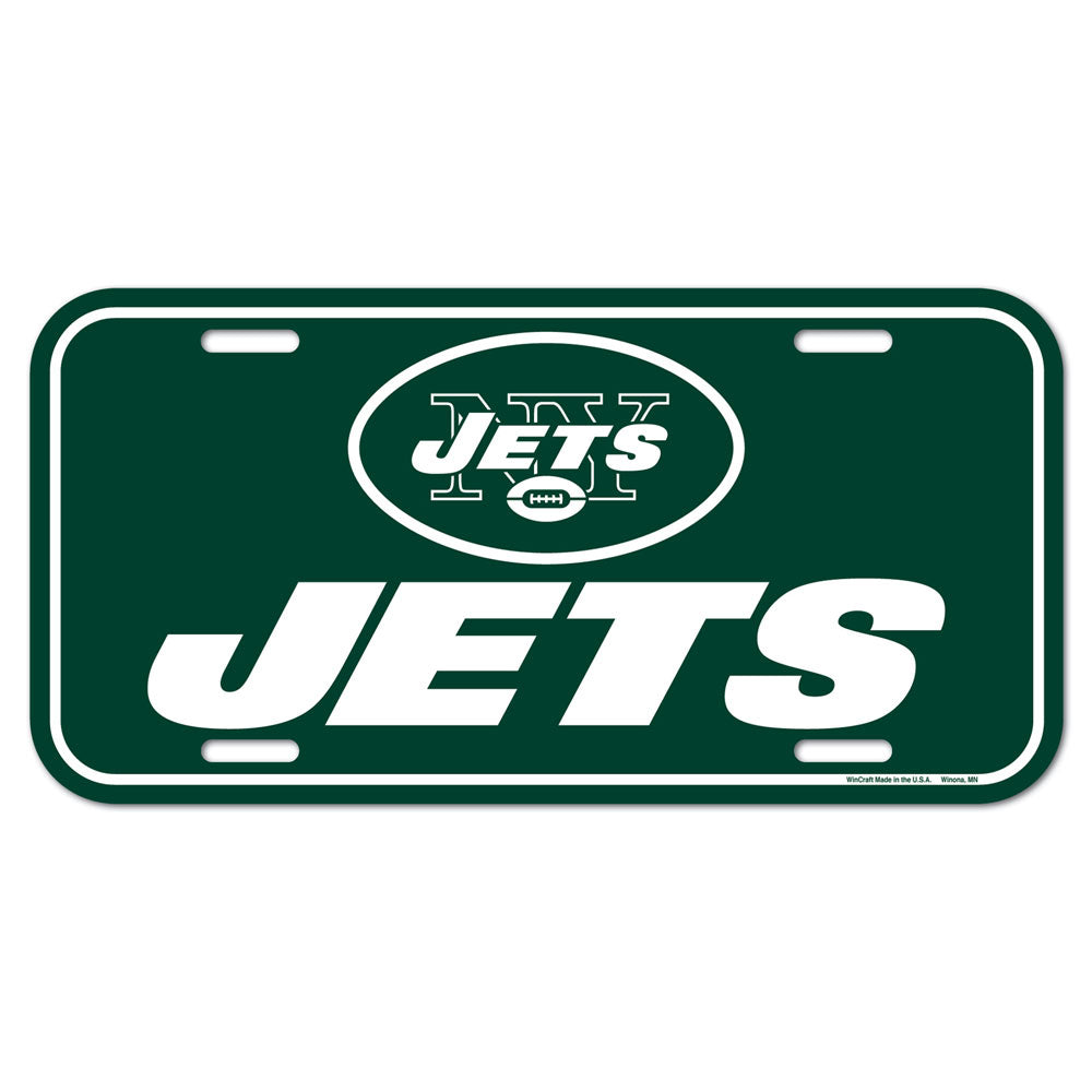 New York Jets License Plate Plastic