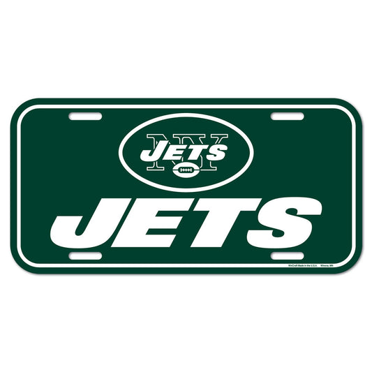 New York Jets License Plate Plastic
