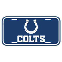 Indianapolis Colts License Plate Plastic