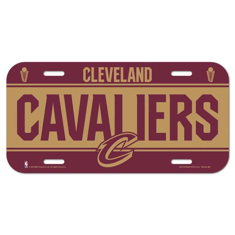 Cleveland Cavaliers License Plate Plastic - Special Order