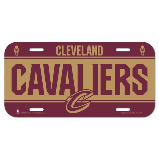 Cleveland Cavaliers License Plate Plastic - Special Order